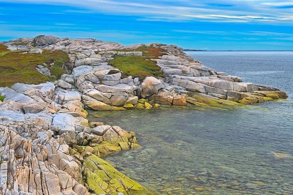 Canada-Newfoundland-Rose Blanche Rocky shoreline along Atlantic Ocean